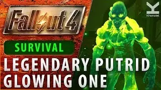 Fallout 4 - Legendary Putrid Glowing One and Gangrenous Feral Ghoul - SURVIVAL - Capsized Factory