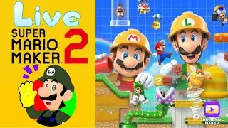 Super Mario Maker 2 Live Stream idk what I'm doing in game yet 💔💔