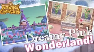 CUTE Pink Winter Wonderland Dream Island Tour! 💝 Animal Crossing New Horizons