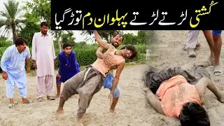 Kushti Larte Larte Pahlwan Dam Tor Gia | Funny Video | Layyah Digital | #funnyvideo  #funny