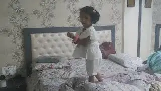 VID 20241103_193537 Diwali 2024 Bhaubij 2024 BS Belapur Triya on Sis's Bed and shouting Mamma