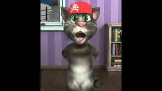 Talking Tom sees Santa