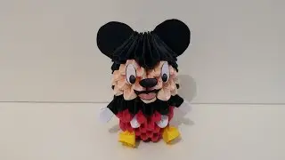Mickey origami 3d