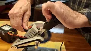 Paul demonstrates his mini table saw