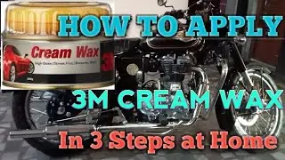 How to apply 3M CREAM WAX on bike at home, step by step 🔥