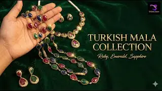 long turkish mala ruby emerald sapphire sense stone handmade luxury s4sims store