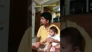 Teasing baby with food 🤪