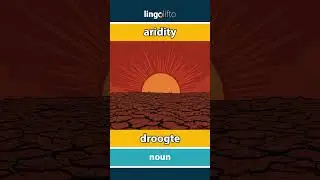 🇬🇧🇳🇱 aridity - droogte : learn English : laten we Engels leren : vocabulary builder