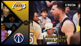 Lakers Team Highlights @ Wizards reaction W/ Coaches Den