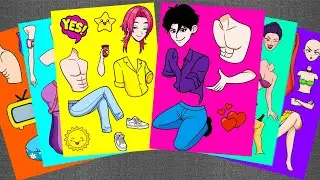 [PAPER DIY] 🎶 KPOP DEMON HUNTERS &hearts;️ Hold On Zoey! 💙 HUNTRIX & SAJA BOYS Sticker Book