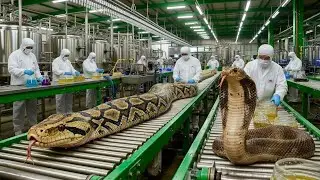 Inside the High-Tech Snake Factory &ndash; Venom, Medicine, Leather & Fashion (Start-to-Finish Process)