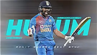 Rohit Sharma x HUKUM Beat SYNC Status ❤️⚡🔥 Collab With @alien_abeditz