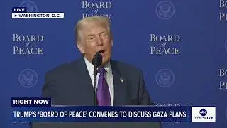 LIVE: President Trump's Board of Peace convenes for first meeting