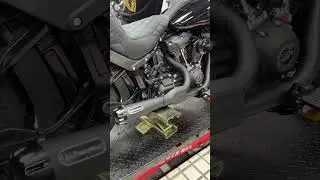 Pazoma black 2-1 exhaust for Harley M8 low rider s #harley #clubstyle