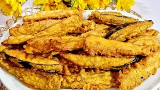 اول مرة تشوفى الطريقة دى للباذنجان المقلى 🍆 ‼️مقرمش من برة وطرى زى الزبدة من جوة 👌💯