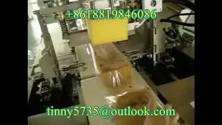 Sponge flow wrap machine,Sponge flow pack machine,Food auto packing machine
