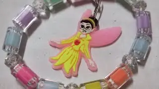  GLASS BEADS BRACELET MAKING WITH CHARM | FAIRY BRACELET |ANGEL CHARM |