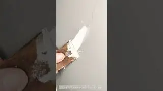 How to fill a crack in your wall easy DIY #shorts