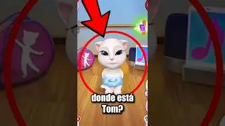 NUNCA le preguntes a TALKING ANGELA d&oacute;nde esta TOM 😨 #talkingtom #josativi #youtube #shorts