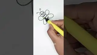 honey bee Drawing | मधुमक्खी का चित्र | easy honey bee drawing #bee #honeybee #मधुमक्खी #drawing