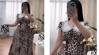 تفصيل وخياطة قندورة العيد🐑🐏2025بقماش المنمر🐆🐆اللي راها طوندونس💣💯 في الانستغرام 😍باسهل طريقة🥰