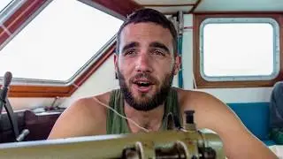 Fixing Sails at Sea on Infinity Expedition