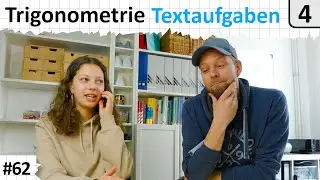 Trigonometrie | TEXTAUFGABEN 2 mit rechtwinkligen Dreiecken - mit Svea #62