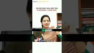 Ma'am help in wearing a saree 🙈😂 || UPSC Interview || Tanu jain #upsc