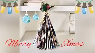 TUTORIAL ITA/ENG: DIY Christmas Tree - recycling a magazine | Albero di Natale riciclando giornale