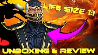 Mortal Kombat&rsquo;s Scorpion Life Size 1:1 PCS Statue Unboxing & Review
