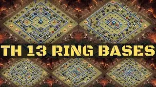 TOWN HALL 13 BASE WITH LINK ! TH 13 RING BASE WITH LINK ! Layouts for town hall 13 in Clash of Clans