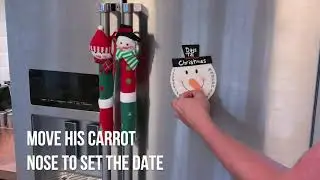 4pcs Christmas Kitchen Refrigerator Handle Covers + Snowman Advent Calendar