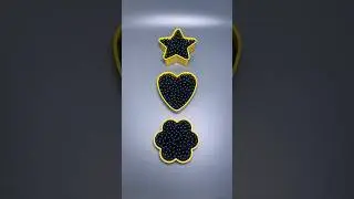 Reverse Zen Art 💌💯 Calming Pearl,Gold,Crystal and Colorful Beads in Wood Cups #asmr #marblerunbb