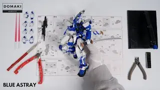 Astray Blue Frame Gundam 1/100 MG ASMR Stop Motion Build Model Kit Mr. Model