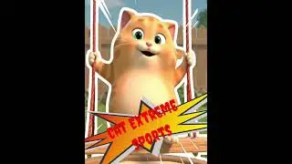 Cat Extreme Sports #cats #catshorts #shorts #funny #funnyshorts
