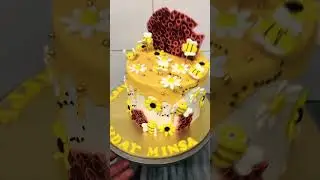 Honey 🍯 bee 🐝 cake || tutorial honeybee #honeybee #birthday #amazing #saharcakesdesiginer #yt