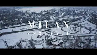 MILAN SNOWFALL - DJI Mavic Pro 2 - 4K Cinematic / Aerial Footage