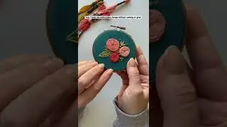 Backing an embroidery hoop without sewing OR glue 😊 full tutorial on my channel + blog!