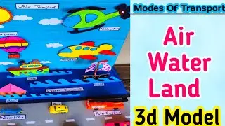 Modes Of Transportation Air , Water ,Land | Transportation 3d Model|Creative Zone Official