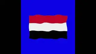 Egypt 2d flag green screen flag animation