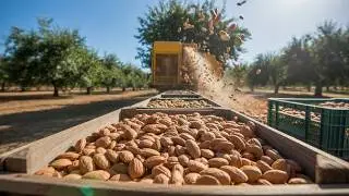 How Almonds Are Grown and Harvested – You’ve Never Seen It Like This!