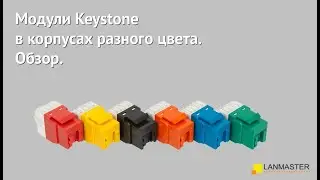 Модули Keystone в корпусах разного цвета. Обзор.