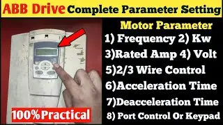 How to Set Abb Drive Parameter! Abb Acs550 Drive Parameter Setting! @electricwiringcenter1365