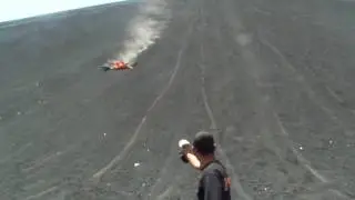 Bigfoot Hostel Leon Nicaragua - Epic Crash Volcano Boarding