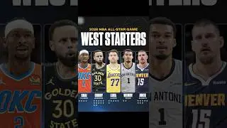 2026 West NBA All Star Starters... 😨 #shorts