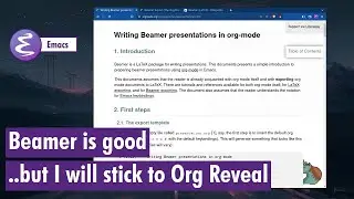 Org-mode - I tried beamer export