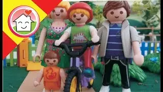 Playmobil en español Lena aprende a montar en bici La Famila Hauser