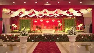 Elegant Red Wedding Stage Decoration 👑 | Kovai Wedding Decorators | Coimbatore Weddings 2025