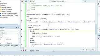 Deleting data in a database - Delphi Tutorial (Part 51)