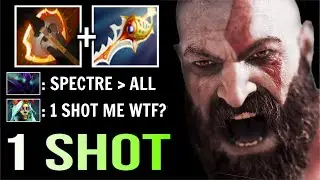 CRAZY 1 SHOT KILL Battle Fury + Divine Rapier Tusk vs Spectre Late Epic Fun Gameplay WTF Dota 2